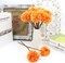 12PCS Artificial Chrysanthemum Flowers – Orange Faux Ball Mum Flowers, Silk Pom Pom Floral Stems for Fall Wedding Bouquets, Farmhouse Home, Kitchen, Table Centerpieces & Autumn Decorations